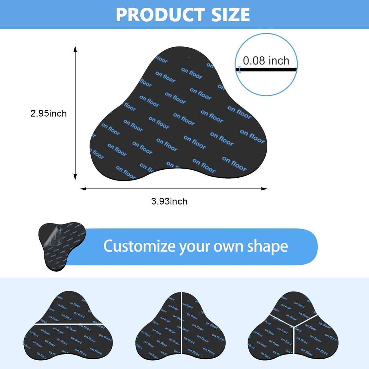 HASTHIP 10PCS Rug Corner Grippers, Double Sided Non Slip Reusable Rug Stopper, Washable Rug Tape for Hardwood Floors, Rug Gripper Stopper Rug Pad for Doormat, Carpet, Tapestry, Table Cloth HASTHIP 10PCS Rug Corner Grippers, Double Sided Non Slip Reusable Rug Stopper, Washable Rug Tape for Hardwood Floors, Rug Gripper Stopper Rug Pad for Doormat, Carpet, Tapestry, Table Cloth